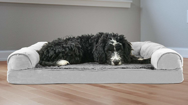 Help your senior dog rest easy every night in a FurHaven Pet Dog Bed and it has an orthopedic based for extra comfort.